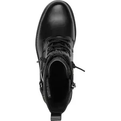MARCO TOZZI Schnürstiefelette mit Blockabsatz - Wanderschuhe in Größe 39, modisch mit schmuckbesetztem Zierriemen und wärmendem Innenmaterial, ideal für stilvolle Outdoor-Abenteuer.