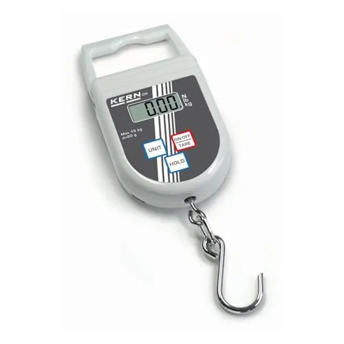 KERN Hängewaage CH 50K50 - Präzise Hängewaage mit einfacher 3-Tasten-Bedienung, Tara- und Hold-Funktion, ideal für die schnelle Gewichtsermittlung in kg, N und lb.