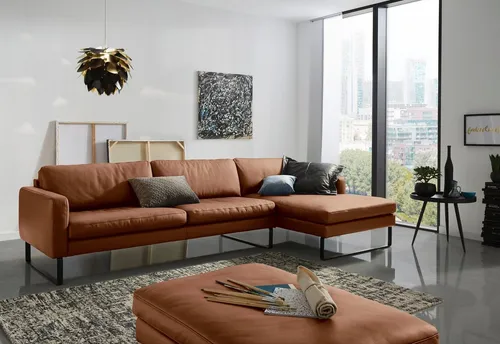 3C Candy Ecksofa Aidan modernes Sofa in aktueller Formensprache, bequem, L-Form, eleganter Stil mit hohem Sitzkomfort, auch mit Lederbezug