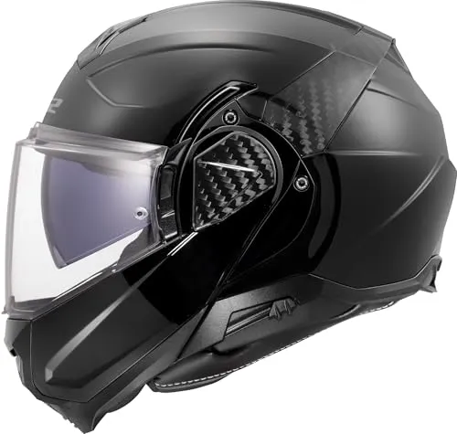 LS2 Motorradhelm FF910 Advant II Klapphelm XL (61/62) - Motorradhelm mit atmungsaktivem, reflektierendem Visier und Carbon-Außenschale für optimalen Schutz und Komfort auf jeder Fahrt.