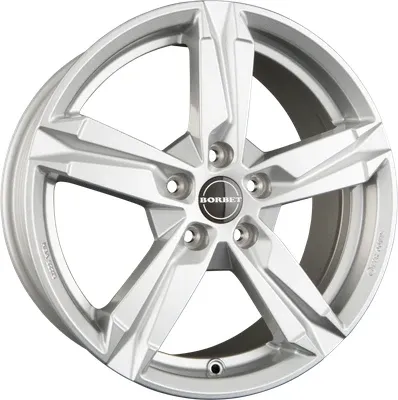 Borbet T10 Alufelgen 8x18" in Matt Black Polished - Felgen, 5-Speichen Design, einteiliges Gussrad, ideal für sportliche Fahrzeuge und individuelle Optik.