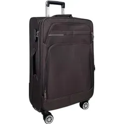 MY TRAVEL BAG Stoff Reisekoffer Trolley - Erweiterbar mit Zwillingsrollen, ultraleicht und mit 20% mehr Volumen für stressfreies Reisen