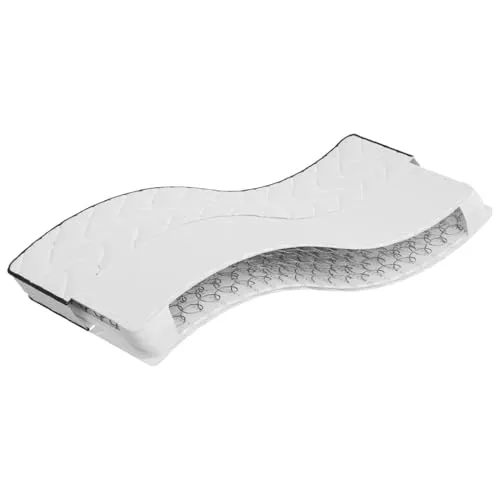 vidaXL Bonnell-Federkernmatratze 90x190 cm - Matratze mit Bonnell-Federkern für optimalen Schlafkomfort. Atmungsaktiv, hautfreundlich und einfach zu reinigen dank abnehmbarem Bezug. Ideal für alle Schlafpositionen.