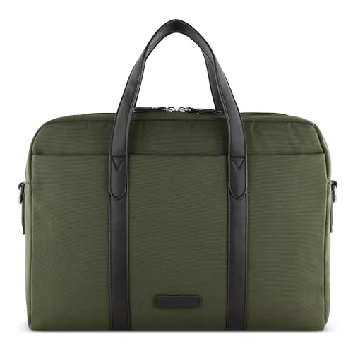 Bugatti Maro Laptoptasche olivgrün 494052-84 - Tasche für Laptops bis 15″ aus strapazierfähigem Polyester, stilvolles olivgrün Design für moderne Mobilität.