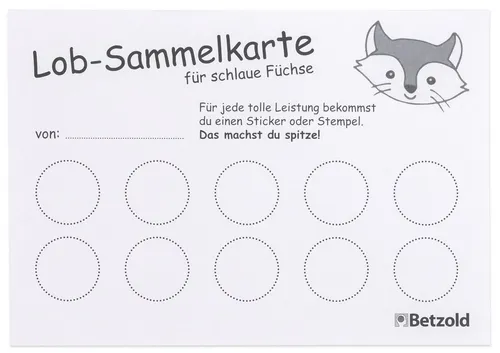 Betzold Notizblock Lob-Sammelblock, DIN A6, 90 Blatt – Belohnungssystem Kinder