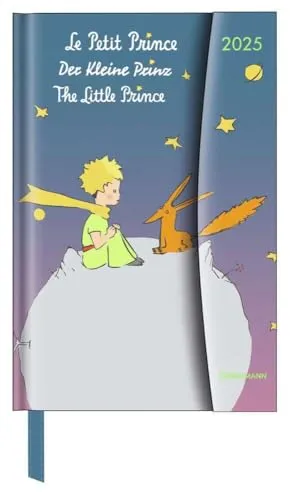 N NEUMANNVERLAGE - Der Kleine Prinz 2025 Diary, 10x15cm, Taschenkalender mit Magnetverschluss und Lesebändchen, Tasche für Visitenkarte, Jahres- und ... internationales Kalendarium: Magneto Diary