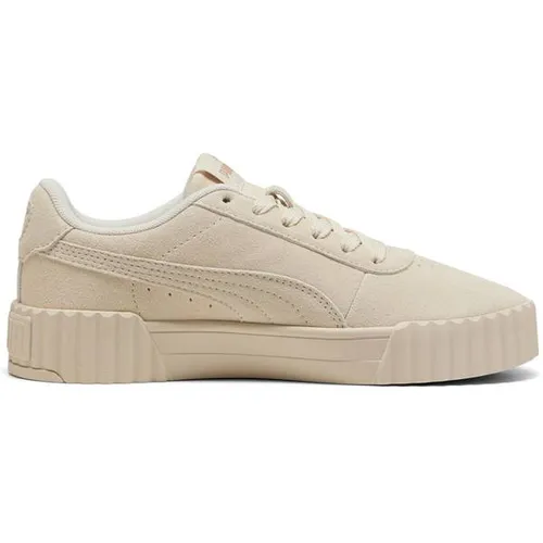 PUMA CARINA 3.0 SD Sneakers, Gr. 39, alpine snow - Sportliche Sneakers aus Wildleder mit SOFTFOAM+ Einlegesohle für ultimativen Komfort. Perfekt für jeden Alltagslook und inspiriert vom Tennissport.