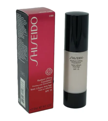 SHISEIDO RADIANT LIFTING FOUNDATION SPF15 O80 30ML - Hochwertige Foundation für einen strahlenden Teint. Mit Lichtschutzfaktor 15 bietet sie nicht nur eine schöne Abdeckung, sondern auch einen zusätzlichen Schutz für die Haut.