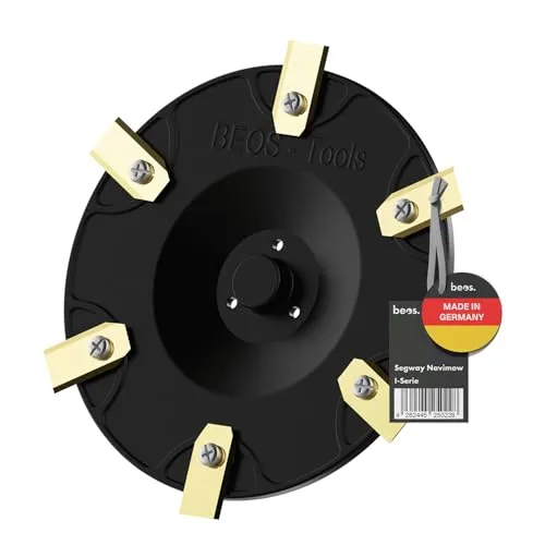 [Made in Germany] 6er Messerscheibe für Segway Navimow i105E, i108E & i110n - Mähroboterzubehör aus glasfaserverstärktem Kunststoff für erhöhte Schneidleistung und langlebigen Einsatz. Ideal für einen schönen und gesunden Rasen.
