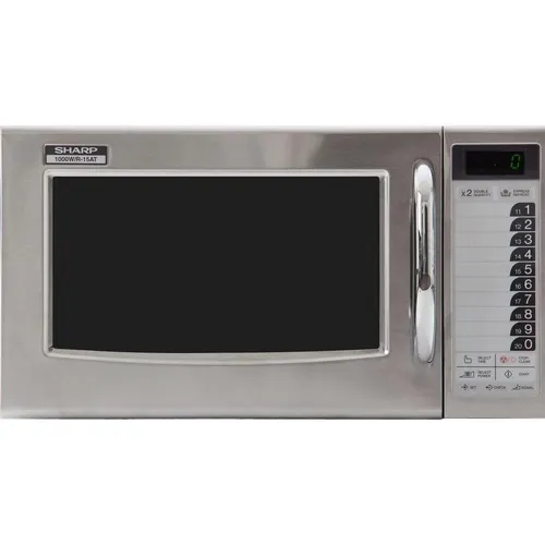 Sharp Gastro-Mikrowelle 28L 1000W R15AT - Profi-Mikrowelle mit 28L Garraum, 11 Leistungsstufen und einfacher Bedienung, ideal für Gastronomie und große Speisen.
