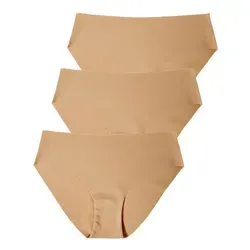 Nina Von C. Bikinislip 3er Pack Damen Minislip Secret Soft & Shape (Spar-Set, 3-St) nahtlos beige M