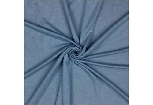 maDDma Stoff 0,5m Modaljersey Meterware Modalstoff Modal Jersey Tencel™ Modal, jeansblau