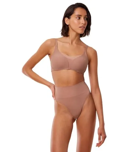 Triumph Soft Sculpt Bandeau String Altrosa 40 Damen - Funktionsunterwäsche mit leichtem Shaping-Effekt für eine natürliche Silhouette - nahtlos und unsichtbar unter enger Kleidung, aus weicher Polyamid-Elasthan-Mischung für hohen Komfort.