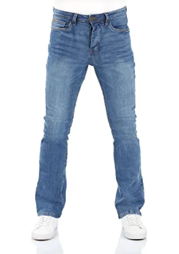 riverso Jeans Herren Stretch Bootcut RIVFalko - Denim Blau w38 - Moderne Bootcut Jeans für Herren, gefertigt aus hochwertigem Baumwollmischgewebe für optimalen Tragekomfort. Vielseitig einsetzbar für Arbeit, Freizeit und Outdoor-Aktivitäten.