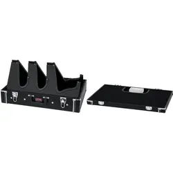 Gator GW-GIGBOXJRPWR Gig-Box Jr. - Vielseitiges Pedalboard - Gitarren-Effektgerät mit 21,25' x 15' großem Pedalboard, umwandelbarem Deckel für Gitarren und inklusive G-BUS-8 Netzteil für optimale Stromversorgung.