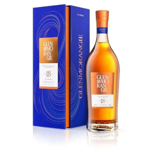 Glenmorangie 18 Years Old THE INFINITA Highland Single Malt 43% Vol. 0,7l - Premium Whisky aus Schottland, 18 Jahre gereift, mit einzigartiger Fass-Finishing-Technik für unvergleichliche Aromenvielfalt und Nachhaltigkeit.