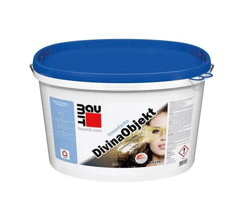 Baumit Wandfarbe DivinaObjekt 14 L - Emissionsarme Dispersionsfarbe für Innenräume - Dispersionsfarbe für Innenräume in Weiß, emissionsarm und mit hervorragendem Deckvermögen für eine perfekte Wandgestaltung.