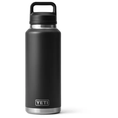 Yeti Isolierflasche Rambler 532 ml schwarz - Thermobehälter mit Vakuum-Isolierung, hält Getränke stundenlang heiß oder kalt und ist ideal für Outdoor-Aktivitäten.