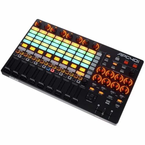 Akai Professionell APC40 MKII - USB Midi Controller für Ableton Live - Audio/MIDI-Interface mit 8 Kanälen und USB-Anschluss, ideal für Live-Performances und kreative Musikproduktion.