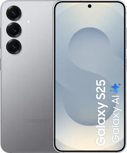Samsung Galaxy S25 5G - 128GB, 12GB RAM, Silber - Handy & Smartphone, Wasserdicht mit Nachtmodus, 50MP Quad-Kamera, ideal für Fotografie-Enthusiasten und Technikliebhaber.