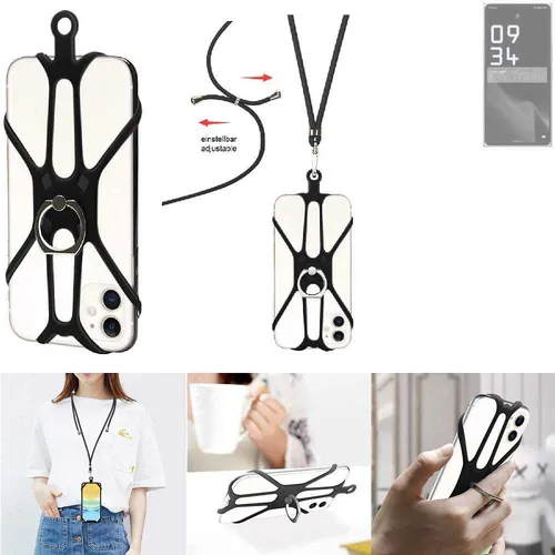 Handykette für Leica Leitz Phone 2 - Praktischer Handy-Ring mit Ständer - Praktische Handykette für das Leica Leitz Phone 2, ausgestattet mit einem verstellbaren Umhängeband und einer stabilen Tischständerfunktion. Ideal für den täglichen Gebrauch.