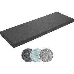 sleepling Bankauflage 150x40 cm dunkelgrau - Hochwertige Bankauflage für Indoor & Outdoor, mit waschbarem Bezug und rutschfester Unterseite für sicheren Halt – ideal für stilvollen Komfort.