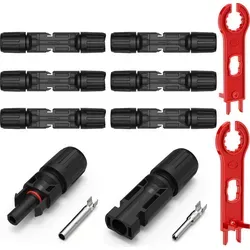 Solarstecker 6 Paar PV Stecker für 4mm2 6mm2 Solar Kabel Steckverbinder SET