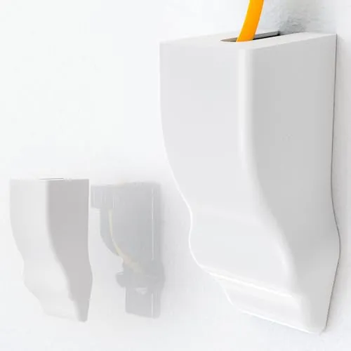 Abdeckung für Glasfaser-Mauerdurchführung Weiß | Passgenau für Langmatz MD 256-13 mm - Praktische Abdeckung für Langmatz MD 256-13 mm, schützt die Glasfaserverbindung im Innenbereich vor Staub und mechanischen Einwirkungen. Einfache Montage ohne Werkzeuge, ideal für Technikräume und Installationsschränke.