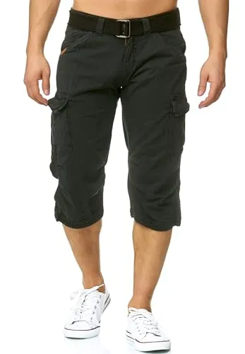 Indicode Cargoshorts Nicolas Check 3XL - Herren-Shorts aus robuster Materialmischung, ideal für lässige Freizeitlooks und bequem im Alltag. Maschinenwaschbar und pflegeleicht.