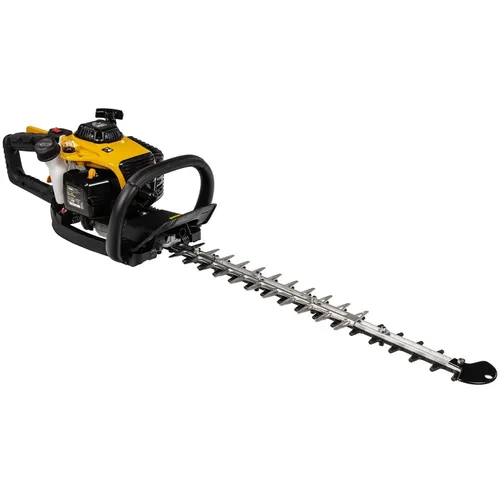TEXAS Profi Heckenschere Benzin HTL2300 - Heckenschere mit 56 cm Schnittlänge und 28 mm Schnittstärke, ausgestattet mit einem drehbaren Handgriff für müheloses Arbeiten und Anti-Vibrations-Technologie.