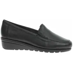 Caprice Straßenslipper in Schwarz, Gr. 40 - Komfort Slipper aus hochwertigem Nappaleder mit AIRMOTION-Technologie für optimale Luftzirkulation und Stoßdämpfung. Ideal für den Alltag mit hohem Tragekomfort und eleganter Optik.