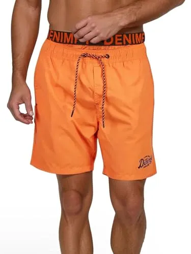 DENIMFY Badehose Herren Lang DFNeo mit Doppeltem Bund 5XL - Herren-Bademode mit hohem Tragekomfort und verstellbarem Kordelzug. Ideal für Wassersport und Freizeit, erhältlich in mehreren Farben.