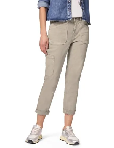 Street One Cargo Jeans Beige Washed 27 - Modische Cargo Jeans im Loose Fit mit Slim Legs und Mid Waist. Perfekt für lässige Outfits, Innenbeinlänge 71 cm, ideal für den Alltag.