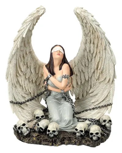 Engel Figur in Ketten gefesselt - Captive Spirit von Spiral, 24 cm - Sammlerfigur mit eindrucksvollem Engel-Motiv, handbemalt und detailreich, ideal für spirituelle Kunstliebhaber.
