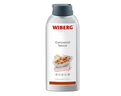 Wiberg Currywurst Sauce ohne Konservierungsstoffe 740g - Würzsauce für Currywurst, fruchtig süß und ohne Konservierungsstoffe – ideal für Grillabende und vielseitige Gerichte.