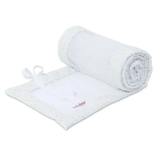babybay Nestchen Mesh passend für Modell Boxspring XXL, weiß Glitzersterne diama