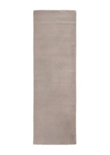 carpetfine handgefertigter Wollteppich Gabbeh Lola Läufer Hellgrau 75x200 cm - Hochwertiger Teppichläufer aus 100% Wolle, ideal für Wohnzimmer, Schlafzimmer und Flur. Pflegeleicht und langlebig, sorgt für eine gemütliche Atmosphäre in jedem Raum.