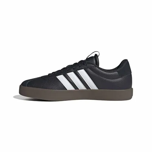 Adidas VL Court 3.0 - Schwarz, Wildleder Sneaker - Stylische Wildleder Sneaker mit hervorragendem Tragekomfort und vulkanisierter Gummilaufsohle für stabilen Halt. Ideal für Alltag und Freizeit, kombinierbar mit Jeans oder Shorts.