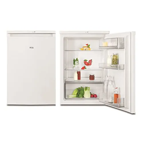 AEG RTS814DXAW Freistehender Tisch-Kühlschrank - Kühlschrank mit 134 L, 5 Jahre Garantie auf Inverter-Kompressor und energieeffizienter LED-Beleuchtung für optimale Lagerung und einfache Reinigung.