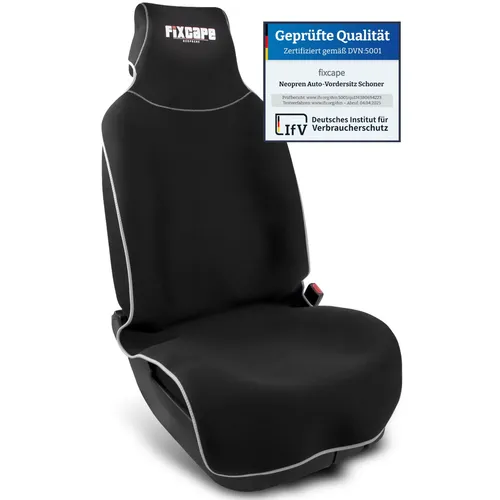 fixcape Neoprene Auto-Sitzschoner Vordersitze - Einzelsitzbezüge - Universeller, wasserdichter Schutz für Ihre Autositze, ideal für Arbeit und Freizeit. Schnell aufzuziehen und maschinenwaschbar für einfache Pflege.