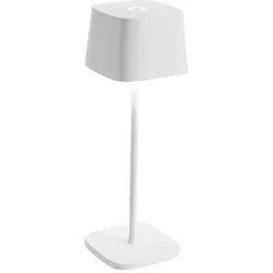 Zafferano Akku-Tischlampe Ofelia Pro White - Tischleuchten mit kabellosem Design und wiederaufladbarem Akku für maximale Flexibilität. Die intuitive Touch-Steuerung ermöglicht einfaches Dimmen und Farbtemperaturwahl.