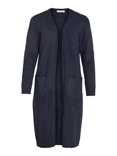 VIRIL L/S Long Knit Cardigan-NOOS - Strickjacke für Damen mit langen Ärmeln und praktischen Taschen, ideal für stilvolle und gemütliche Outfits.
