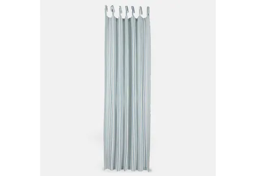 Mirabeau Vorhang Gardine Freydaal blau/creme - Halbtransparenter Vorhang aus Leinen-Baumwoll-Mix, ideal für sanftes Licht und textile Wärme. Mit charmanten Bindebändern für einfaches Drapieren und einen luftigen Fall. Perfekt für stilvolle Wohnräume.