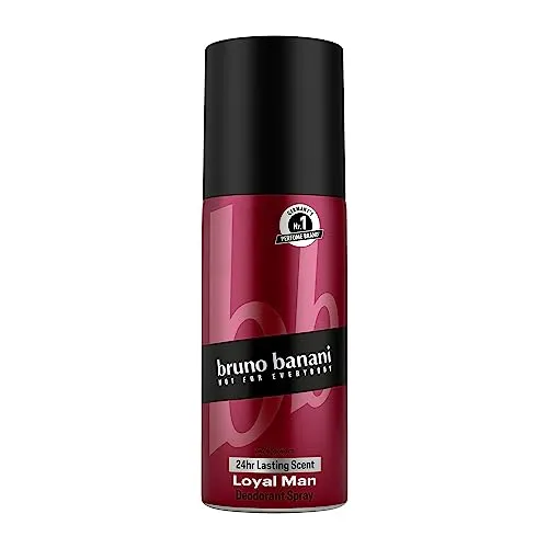 Bruno Banani Fragrance Loyal Man Deo Bodyspray 150 ml - Für den modernen Mann: 24 Stunden langanhaltendes Deodorant mit aromatisch-holzigem Duft. Fruchtige Kopfnote trifft auf eine elegante Herznote und verleiht Selbstbewusstsein in jeder Situation.