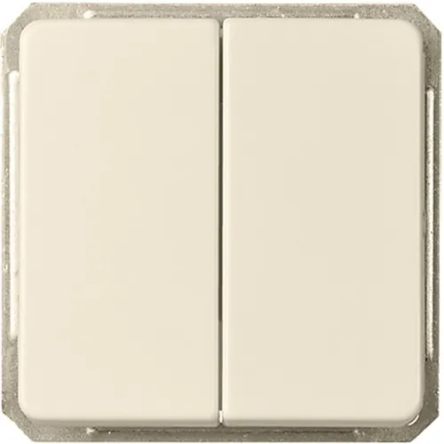 Elso 221664 Doppel-Wechselschalter 16A - Wippschalter für ELSO Fashion, Scala und Riva, bietet eine elegante Lösung für Ihre Beleuchtung mit einfacher Installation und modernem Design.