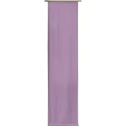 Wirth Schiebegardine Newbury, blickdicht, lila, 57 cm x 175 cm - Elegante Schiebegardine in flieder mit Klettband, ideal für Sichtschutz und Raumteilung. Flexibel einsetzbar und pflegeleicht bei 30°C. Verleiht jedem Raum eine stilvolle Note.