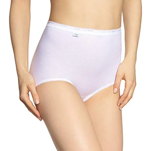 Sloggi Damen Unterhose Basic+ Maxi , 2-Pack, 54, Weiß