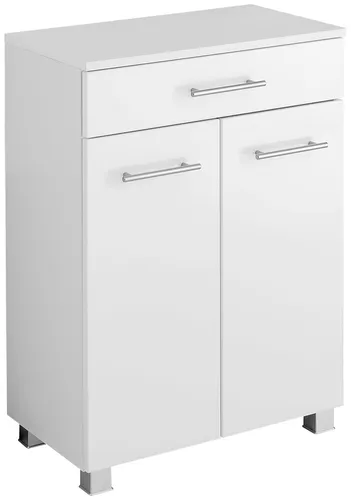 Held Möbel Unterschrank Porta 60 cm - Hochglanz Weiß - Badezimmerschrank mit modernem Design, ideal zur optimalen Raumnutzung und bietet zusätzlichen Stauraum für Ihre Badezimmerutensilien.