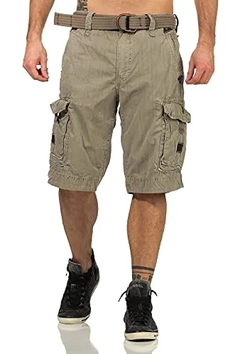 Jet Lag Herren Cargo Shorts Take Off 7 Cement W36 - Stylische Herren-Cargoshorts von Jet Lag in Zementfarbe. Ideal für Freizeitaktivitäten, bieten diese Shorts viel Platz mit praktischen Taschen.
