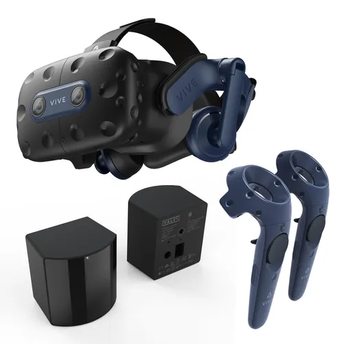 HTC VIVE Pro 2 Full Kit Business Edition VR-Brille - VR-Brille mit 4896 x 2448 Pixel Auflösung und 120° Sichtfeld, ideal für immersive Business-Anwendungen und Schulungen.